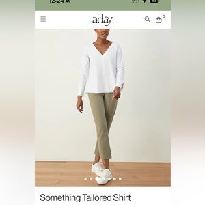 Aday Something Tailored shirt, XL, white